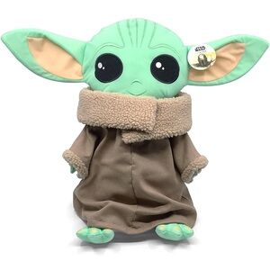 The Mandalorian Baby Yoda Plush Pillow Buddy, Star Wars Kids Bedding 18 x 8 x 5
